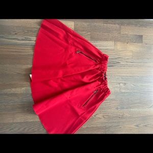 Red skirt